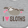 thumbnail image 4 of Inktastic Sloth Lover Rain Forest Girls Baby Bib, 4 of 4