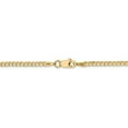 thumbnail image 4 of 14K Yellow Gold 2.2mm Beveled Curb Chain, 4 of 6