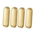thumbnail image 2 of Ganchos de pared plegables para baño, 4 unidades, giratorios a 90 degree, montaje sencillo, multiusos Dorado, 2 of 9