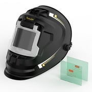 TOOLIOM Flip Front Welding Helmet Welding Mask with Flip Up Lens Welding Hood Shade-10 Black Welder Helmet