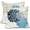 Blue, variant on Dark Burgundy Pillow Covers 18x18 Inch Flower Red Wine Colored Pillow Case Farmhouse Outdoor Decor for Home Bedroom Living Room Spring Summer Floral Linen Square Cushion Cover, Set of 2
