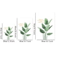 thumbnail image 3 of 3pcs Art Deco Green Plant Leaf Canvas Wall Art Prints, Frameless Modern Rustic Posters for Living Room Bedroom Classroom, Summer Season Indoor Wall Hanging Decor, 3 of 4