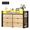 Light Oak, variant on GALAXHERO 6 Drawer Dresser for Bedroom with LED Lights, Double Dresser with Charging Station, Large Wood Chest of Drawers, TV Stand for 55 inch TV for Closet, Living Room, Black