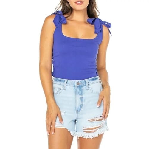 Women's Bow Tie Cami (Small, Purple)