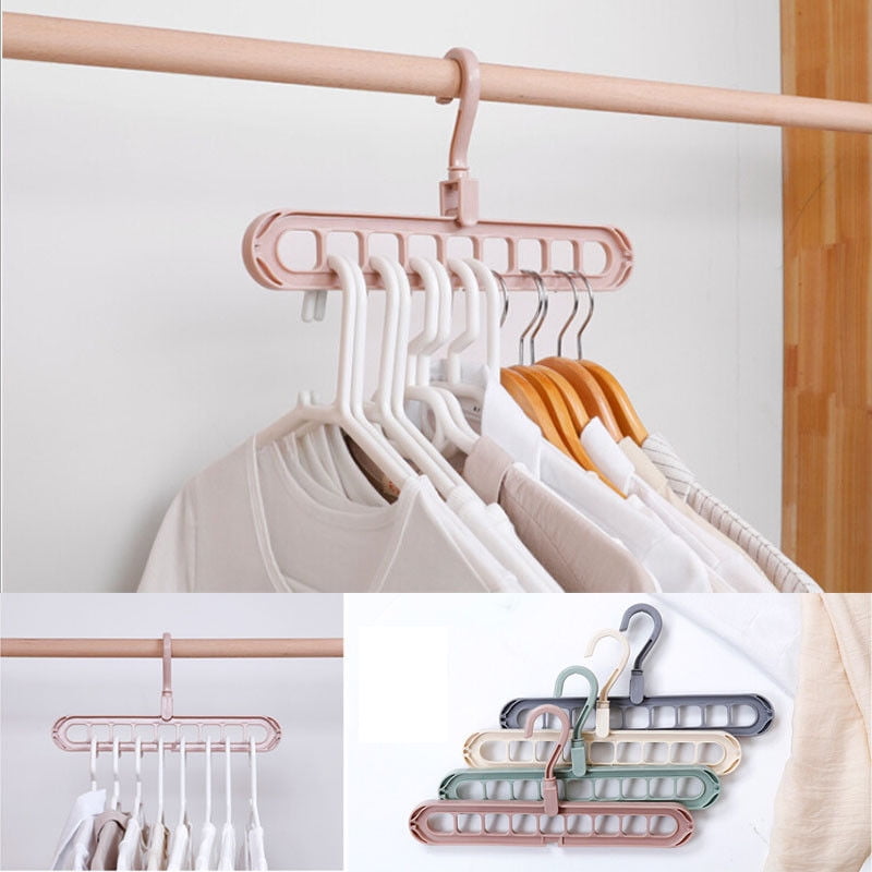 Multifunction magic plastic nonslip hanger storage artifact clothes support household space