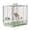 Green, variant on Bird Carrier Travel Cage - 304 Stainless Steel Portable Folding Bird Travel Cage with Parrot Feeder Cups & Standing Perch for Smaller Birds Conures Lovebird Cockatiel Parakeets (White)