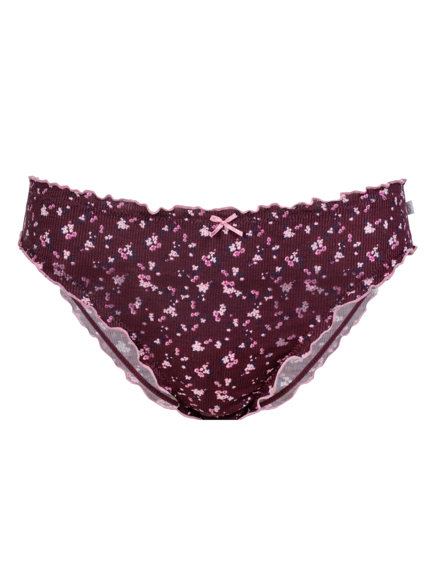 Jessica Simpson Women's Ruffled Rib Cheeky, 2-Pack, Size S-XXXL
