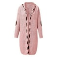 thumbnail image 5 of Vedolay Sweaters for Women Long Sleeve Kimono Loose Cardigan Cover Up Ladies Cardigan Pink,5XL, 5 of 5