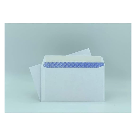 500 Cashier Depot # 6 3/4 Business Envelopes, 3 5/8" x 6 1/2", Tinted, 24lb. White, 500 Count (Peel & Seal)