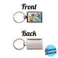 thumbnail image 4 of Retro Technology Collage Computer Metal Rectangle Keychain, 4 of 7