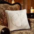 thumbnail image 6 of Throw Pillow Covers 18x18 Inch, Soft Plush Pumpkin Decorative Square Pillowcases, Farmhouse Holiday Cushion Covers for Sofa Living Room Home Fall Halloween Thanksgiving Decor, 6 of 9