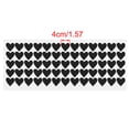 thumbnail image 2 of Unique Bargains Heart Shape Peel and Stick Wall Decals Sticker Perfect Decoration Living Room Bedroom Black 65pcs, 2 of 6