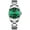 Green., variant on Watches for Women Analog Quartz Silver Stainless Steel Watches Luminous Waterproof Ladies Dress Watch