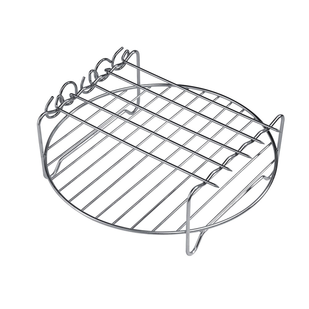 Air Fryer Set Baking Kit Metal Holder Skewer Rack Cake Barrel Accessories Parts 