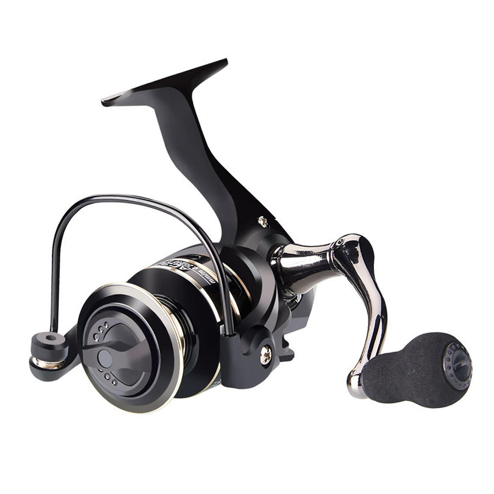 Yunhgft Fishing Reel Left Right Interchangeable Rotary Reel Compact Metal Spinning Reel 49mm