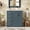 Blue, variant on 30" Solid Wood Modern Freestanding Vanity Cabinet, Modern Bathroom Cabinet with Ceramic Sink, Freestanding Vanity with Storage for Bathroom, Black