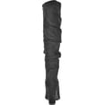 thumbnail image 4 of Women's White Mountain Compassion Slouch Knee High Boot Black Suedette 9.5 M, 4 of 6