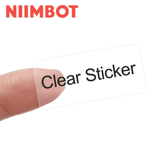 Niimbot Laminated Label Maker Tape, 0.55" x 1.18", Clear, 210 Count