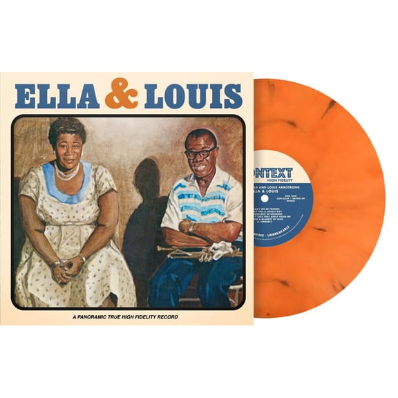 Ella Fitzgerald/Louis Armstrong Ella & Louis Sleeve Marbre Orange (Vinyl Record)