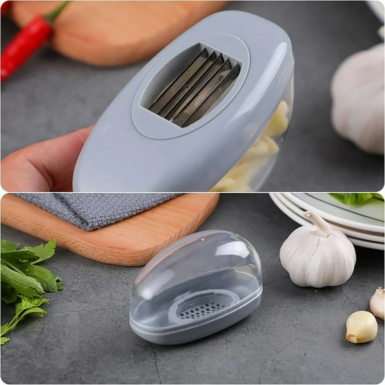 Mveomtd Garlic Slicers PP High- Quality Cooking Kitchen Gray Pamper Chef Chopper Replacement Parts Roasted Garlic Express Electric Roaster Garlic Press