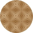 thumbnail image 1 of Ahgly Company Machine Washable Indoor Square Transitional Yellow Orange Area Rugs, 3' Square, 1 of 7