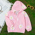 thumbnail image 2 of Yindaity Boys Girls Rain Jackets Lightweight Waterproof Hooded Cotton Raincoats Windbreakers for Kids(Pink,9-10 Years), 2 of 9