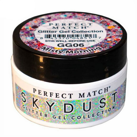 LeChat Perfect Match Sky Dust Glitter Gel Collection Misty Morning #GG06 - 0.5 oz