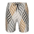 thumbnail image 4 of Kll Geometric Men'S Casual Summer Beach Shorts Hawaiian Shorts With Pockets-Xx-Large, 4 of 9