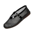 thumbnail image 3 of KEVCHE Womens Hollow Out Mesh Mary Jane Shoes, Soft Soled Breathable Flat Casual Footwear, Lightweight Summer Fashion Daily Shoes, Elegant Comfortable Shoes, 3 of 5