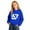 Blue, variant on CHENge Child 67 Meme Printed Sweatshirt Breathable Loose V Neck Boys Girls Spring Street Wear Back to school Hoodies