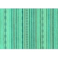 thumbnail image 1 of Ahgly Company Indoor Rectangle Solid Turquoise Blue Modern Area Rugs, 2' x 3', 1 of 4