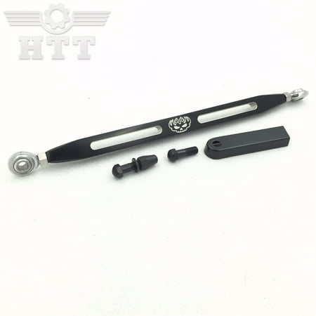 HTT-MOTOR Black CNC Skull Flame Engraved Emblem Shift Linkage For Harley Davidson CVO Road Glide FLTRSEI2 Custom FLTRXSE FLTRXSE2 EFI FLTRSE3 Ultra FLTRUSE Road King FLHRSE3 4 5 6