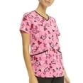 thumbnail image 5 of Scrubstar Women's "Hearts That Heal" V-Neck Print Scrub Top, 5 of 5