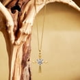 thumbnail image 3 of Lab Diamond Dangling Pendant Necklace For Women | 5 Carat IGI Certified Heart Shape | Serenity Cross Lab Diamond Pendant In 14K Yellow Gold | FG-VS1-VS2 Quality | Friendly Diamonds, 3 of 6