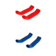 thumbnail image 1 of 2 Pares De Cubierta De Del Manija Del Manga Rojo Azul Silicona Manija Del Manga Protectora, 1 of 8