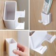 thumbnail image 4 of Soporte para control remoto montado en la pared, soporte para teléfono móvil montado en la pared, caja de almacenamiento con soporte de carga montado en la pared ABS, caja de almacenamiento para, 4 of 5