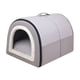 thumbnail image 3 of Cama para mascotas, nido para dormir de invierno para gatos, perros pequeños, nido para cachorros, cama cueva Gris claro M, 3 of 9