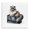 Glam Cat Shopping Bag Crown, variant on Stupell Industries Eclectic Lovely Cat in Shopping Bag Black Floating Frame Canvas Art, 18 x 18, by Amanda Greenwood