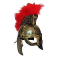 thumbnail image 3 of Cascos de guerrero , casco de caballero , regalos de juego de simulación griegos, sombrero medieval, casco de caballero romano para Estilo B, 3 of 8
