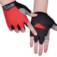 thumbnail image 1 of Guantes deportivos de gimnasio para hombre y mujer, manoplas antideslizantes de medio dedo para entrenamiento corporal y levantamiento de pesas Fivean Guantes deportivos, 1 of 2