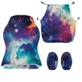 thumbnail image 7 of TSOVTHRID Galaxy Nebula Print Gaming Chair Cover with Armrest Cover, Cow Sunflower Non Slip Rotating Chair Slipcover Anti-Dust Chair Seat Protector with Elastic Band, 7 of 7