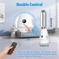 thumbnail image 2 of Bladeless Tower Fan, 25 inch Standing Air Circulation Floor Fan, 36-45dB Low Noise DC Brushless Motor Smart Fan For Home Office Dorm, 2 of 8