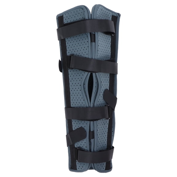 NFTIGB Adjustable Knee Immobilizer Joint Pain Relief Breathable Knee Splint Full Leg Support Brace with Steel Plates for Surgery Recovery, 21.7 Inches / 55 cm