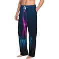 thumbnail image 2 of Daiia Two Human Hands are Holds Pink Ribbon Awareness Men's Sleep Pant with Pockets and Drawstring,Pajama Pants-X-Large, 2 of 9