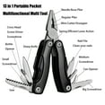 thumbnail image 4 of Portable Pocket Multitool Pliers Knife Screwdriver Hand Tool for Outdoor Survival Camping Hunting and Hiking with Nylon Sheath, 4 of 6