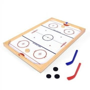 GoSports Ice Pucky Wooden Table Top Hockey Game for Kids & Adults
