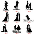 thumbnail image 5 of Silhouette Groom Bride Valentine's Day Cake Topper Love Wedding Birthday Anniversary Acrylic Cupcake Decoration 6, 5 of 6