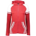 thumbnail image 1 of Veste Rétro pour Femmes, Écarlate & Blanc - Très Petit, 1 of 1