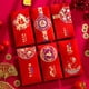 thumbnail image 1 of Sobres rojos con diseño de serpiente para el Año Chino 2026 | 6 sobres de dinero Hong Bao | Cartulina grande de 17 x 8,9 cm con recortes florales huecos y estampados | Regalo de cumpleaños, boda y, 1 of 7