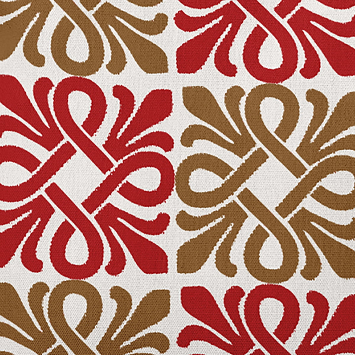 16"x16" Simply Daisy Tiki Square Poly Accent Pillow, Red Qty 1